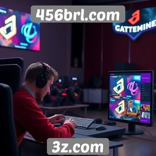 Gameplays ao vivo no site 456brl com interação dos usuários